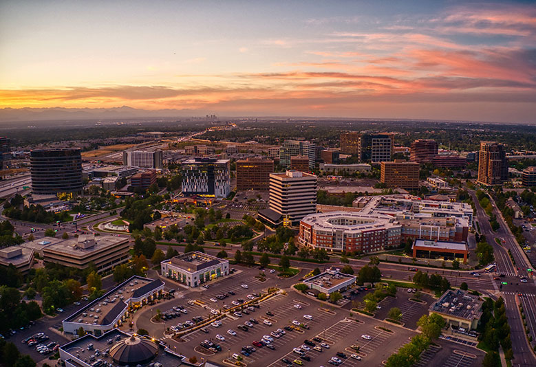 aerial view of colorado